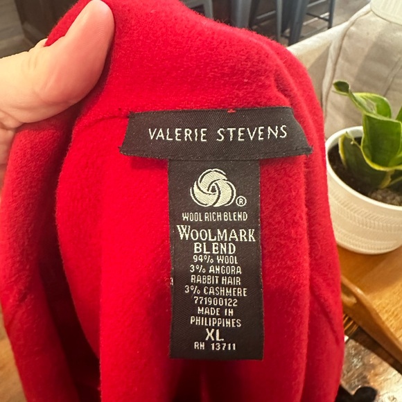 Valerie Stevens Red Jacket EUC Wool Angora and Cashmere Blend Vintage - Picture 2 of 10